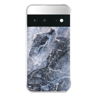 Grey and White Marble Phone Case for Google Pixel 6a