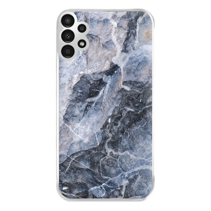 Grey and White Marble Phone Case for Galaxy A13