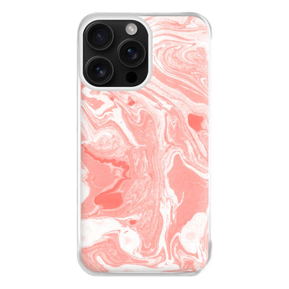 Pink Swirly Marble Phone Case for iPhone 16 Pro Max