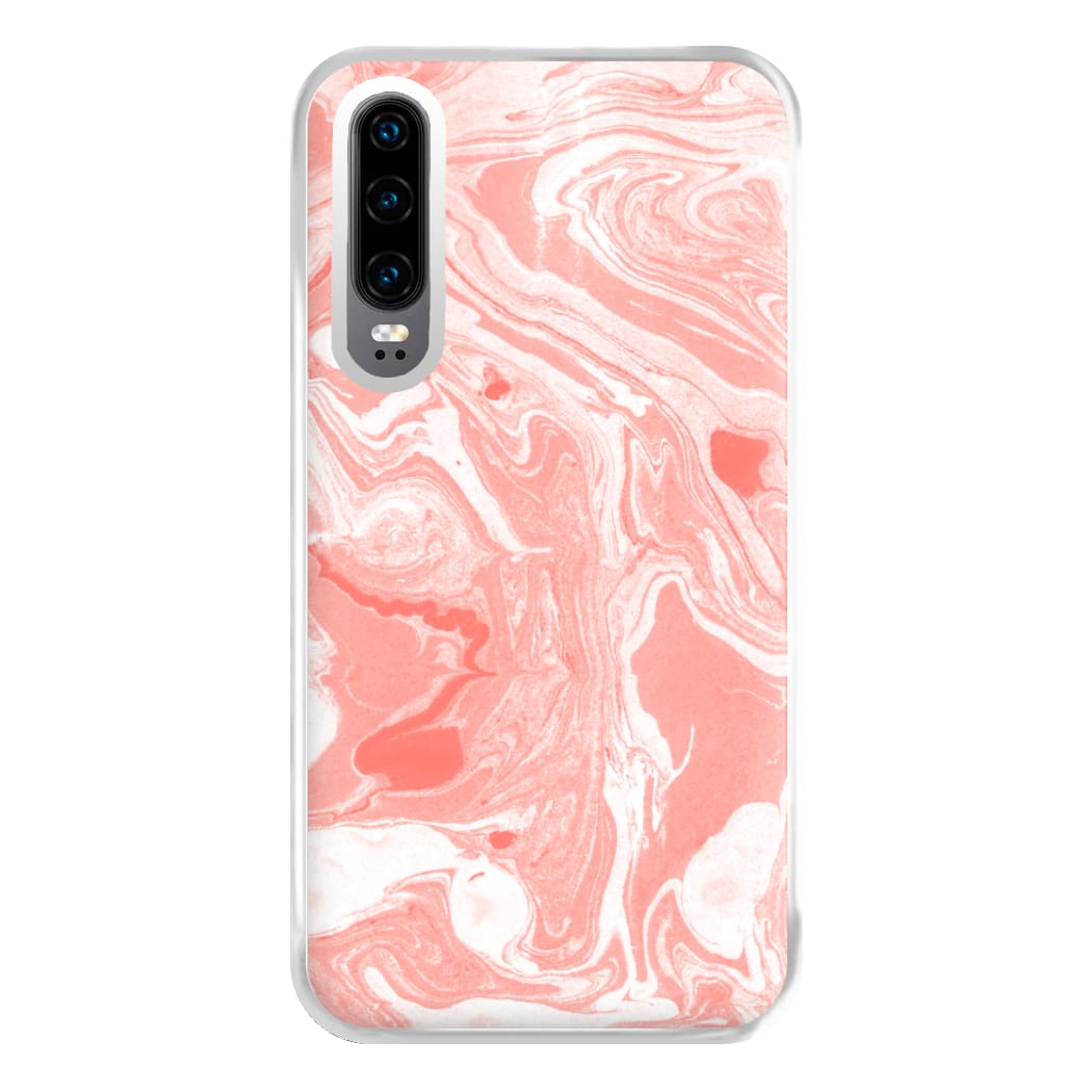 Pink Swirly Marble Phone Case for Huawei P30