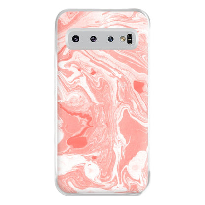 Pink Swirly Marble Phone Case for Galaxy S10 Plus