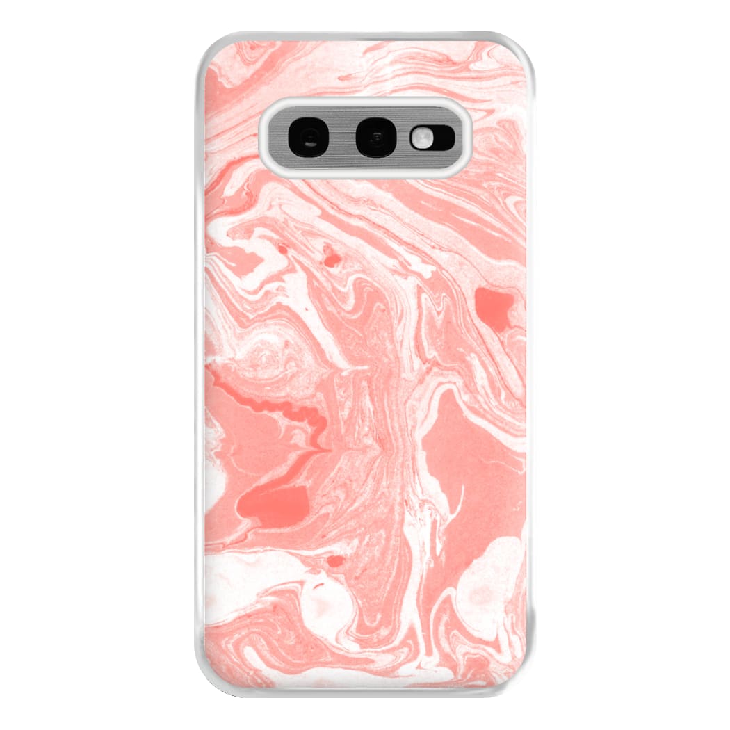 Pink Swirly Marble Phone Case for Galaxy S10e