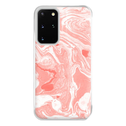 Pink Swirly Marble Phone Case for Galaxy S20 Plus