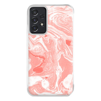 Pink Swirly Marble Phone Case for Galaxy A52 / A52s