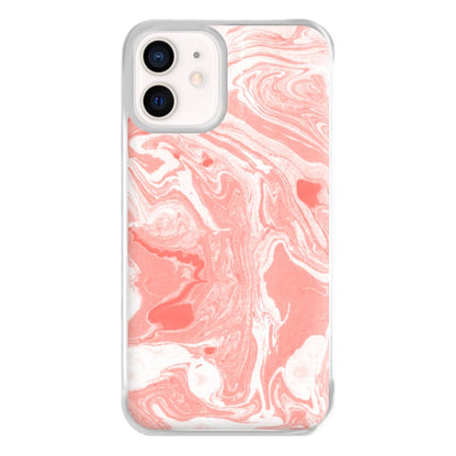 Pink Swirly Marble Phone Case for iPhone 12 Mini