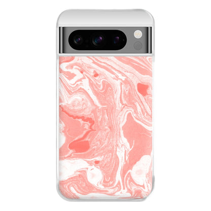 Pink Swirly Marble Phone Case for Google Pixel 8 Pro