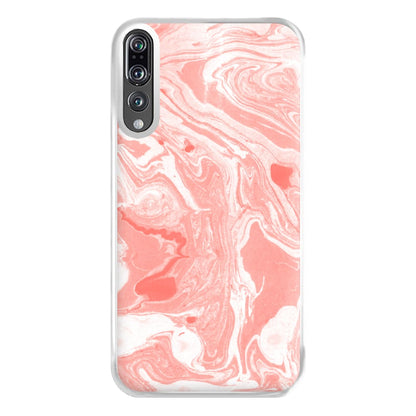 Pink Swirly Marble Phone Case for Huawei P20 Pro