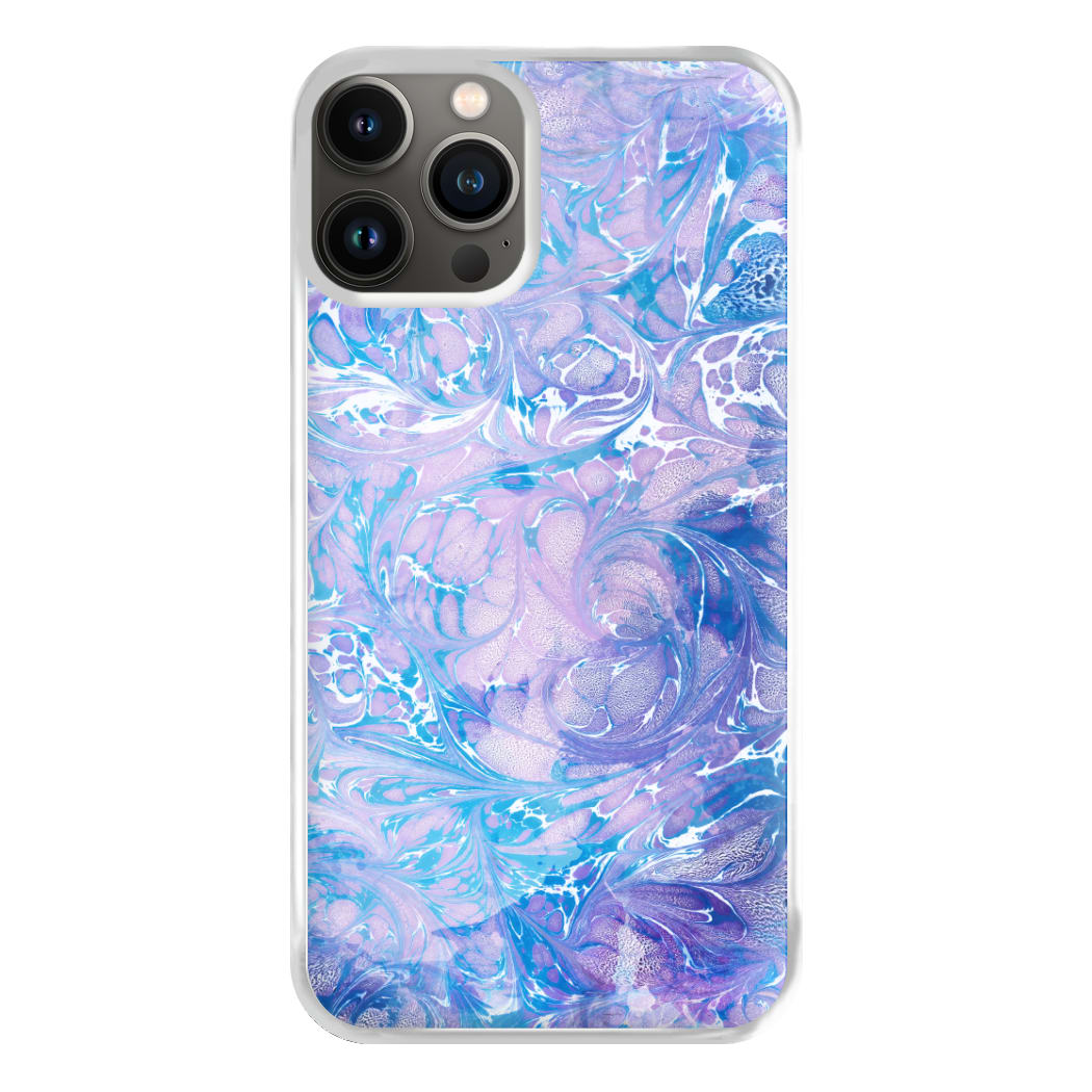 Sea Blue Swirly Marble Phone Case for iPhone 11 Pro Max