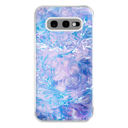 Sea Blue Swirly Marble Phone Case for Galaxy S10e