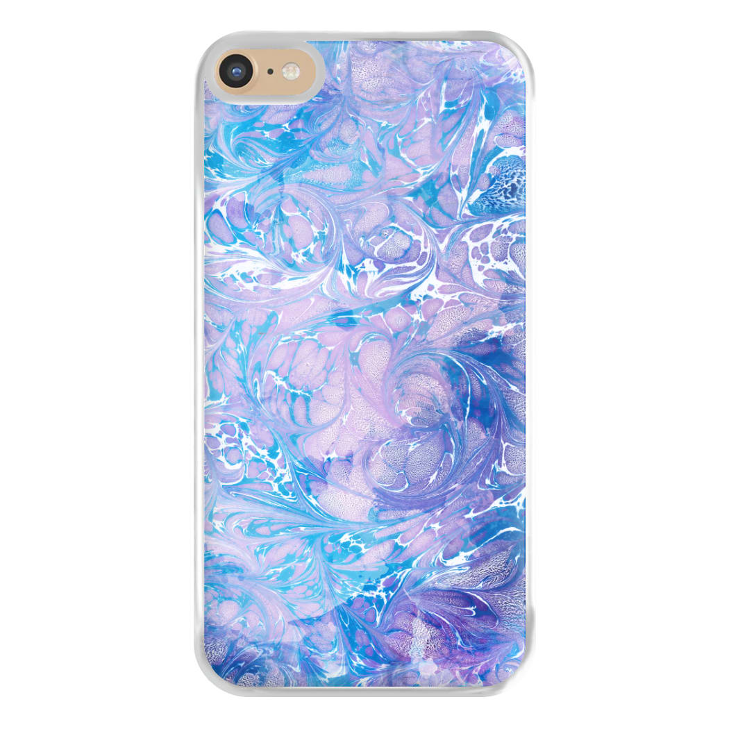 Sea Blue Swirly Marble Phone Case for iPhone 6 Plus / 7 Plus / 8 Plus