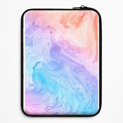 Blue and Peach Marble Universal Laptop Sleeve