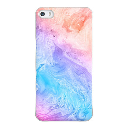 Blue and Peach Marble Phone Case for iPhone 5 / 5s / SE 2016