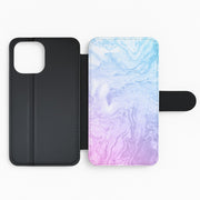 Purple Marble Flip / Wallet Phone Case 2