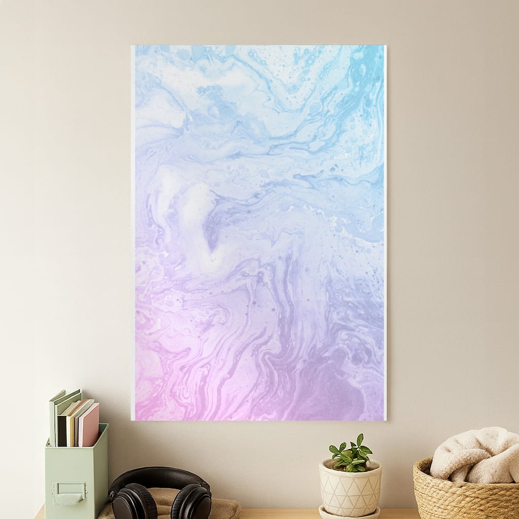 Purple Marble Poster