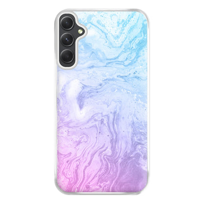 Purple Marble Phone Case for Galaxy A34