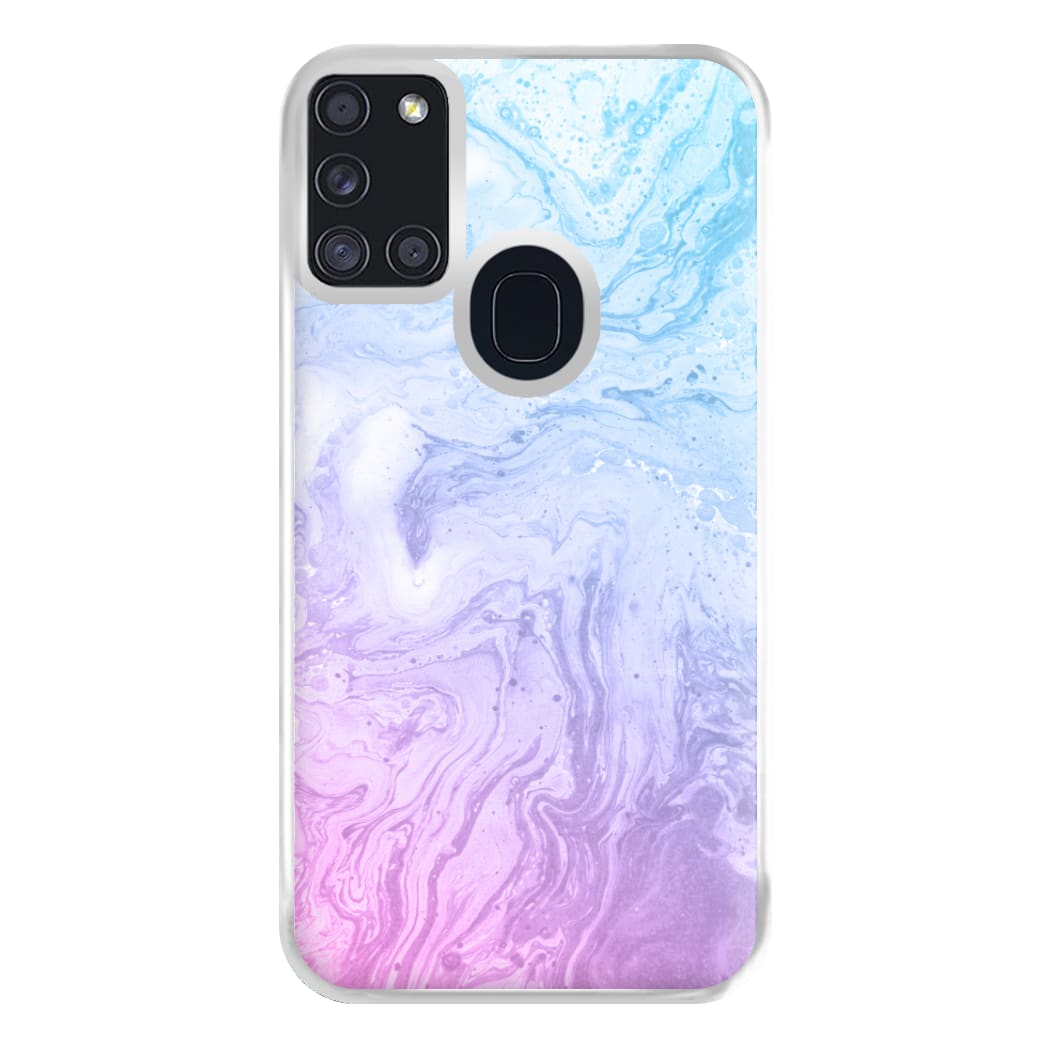 Purple Marble Phone Case for Galaxy A21s