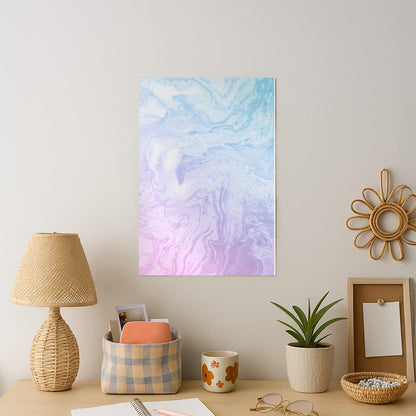 Purple Marble Art Print