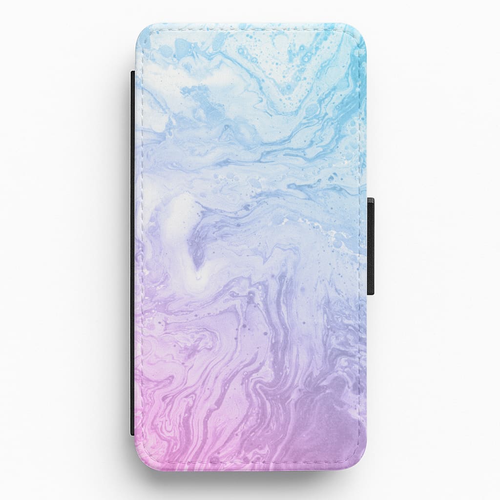 Purple Marble Flip / Wallet Phone Case