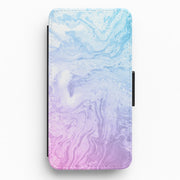 Purple Marble Flip / Wallet Phone Case 1