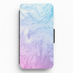 Purple Marble Flip / Wallet Phone Case