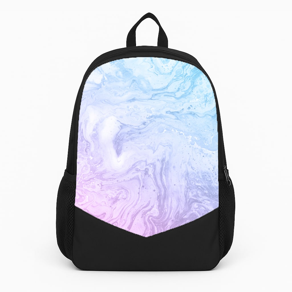 Purple Marble Large Backpack