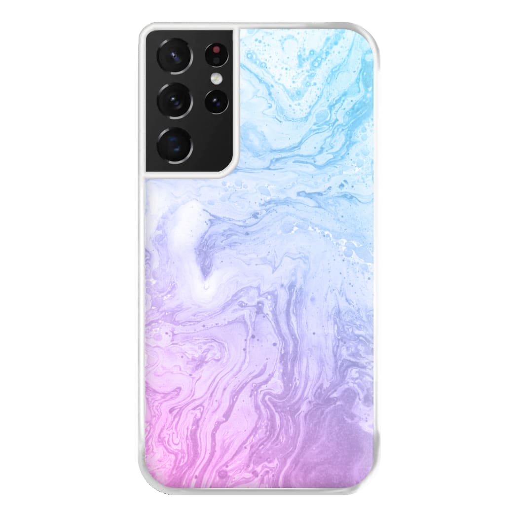 Purple Marble Phone Case for Galaxy S21 Ultra