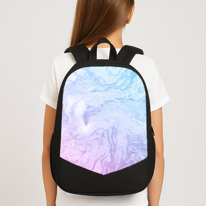 Purple Marble Large School Bag