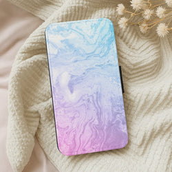 Purple Marble Wallet Phone Case