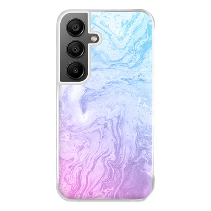 Purple Marble Phone Case for Galaxy A55