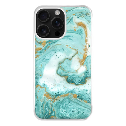 Green Marble Phone Case for iPhone 16 Pro Max