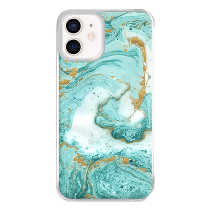 Green Marble Phone Case for iPhone 12 Mini