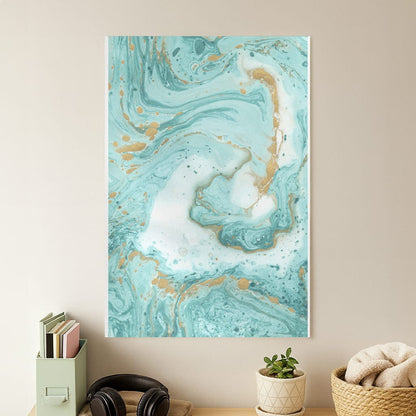 Green Marble Poster