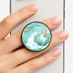 Green Marble Phone Grip