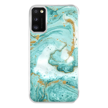 Green Marble Phone Case for Galaxy A41