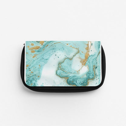 Green Marble Pencil Case
