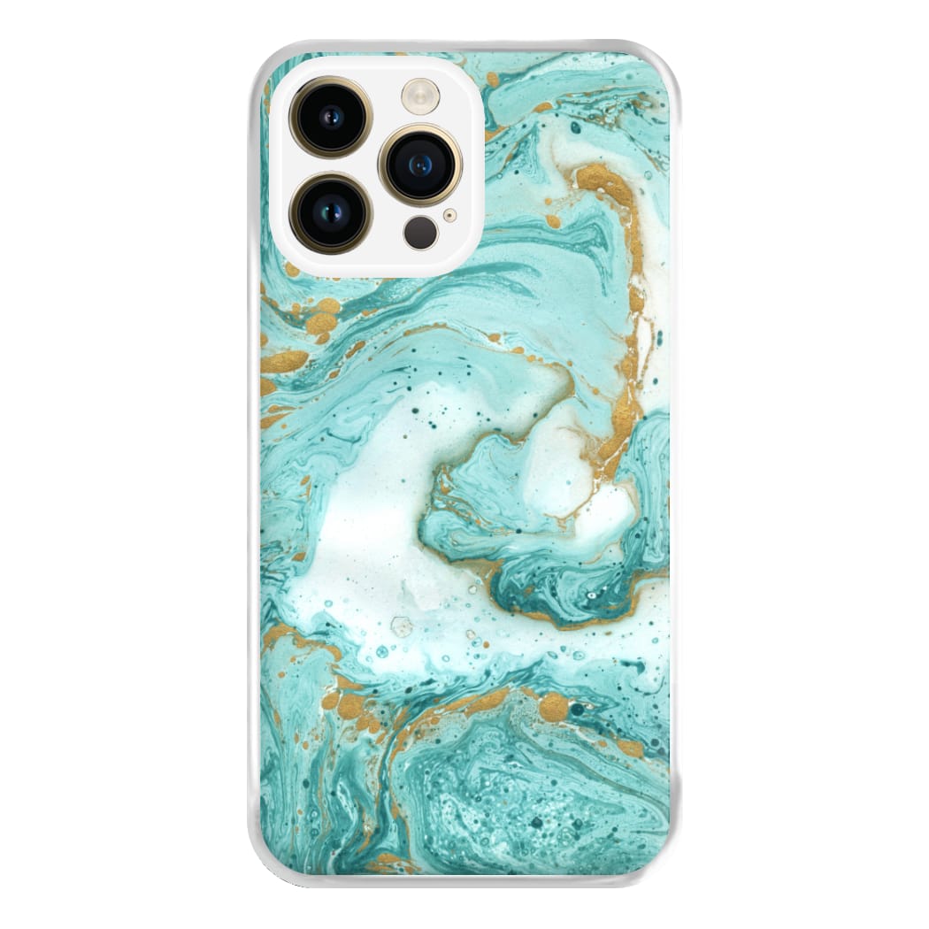 Green Marble Phone Case for iPhone 14 Pro Max