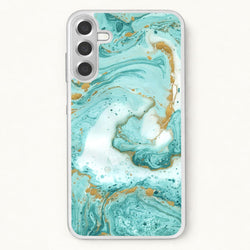Green Marble Phone Case for Galaxy A37