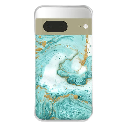 Green Marble Phone Case for Google Pixel 7a