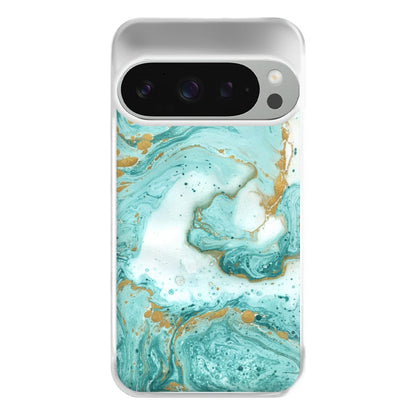 Green Marble Phone Case for Google Pixel 9 Pro XL