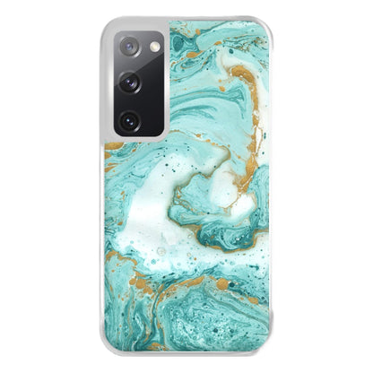 Green Marble Phone Case for Galaxy S20FE