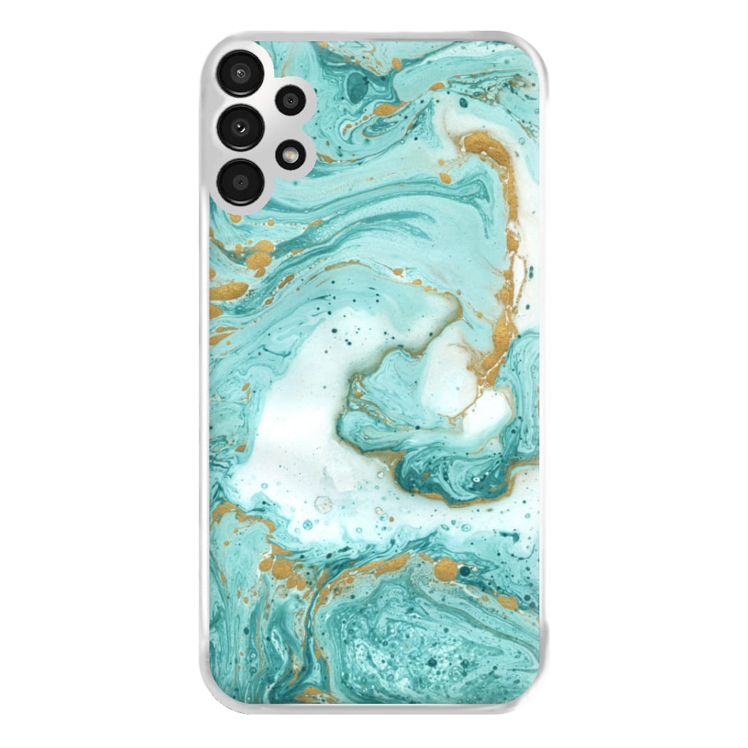 Green Marble Phone Case for Galaxy A13