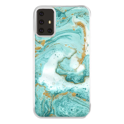 Green Marble Phone Case for Galaxy A71