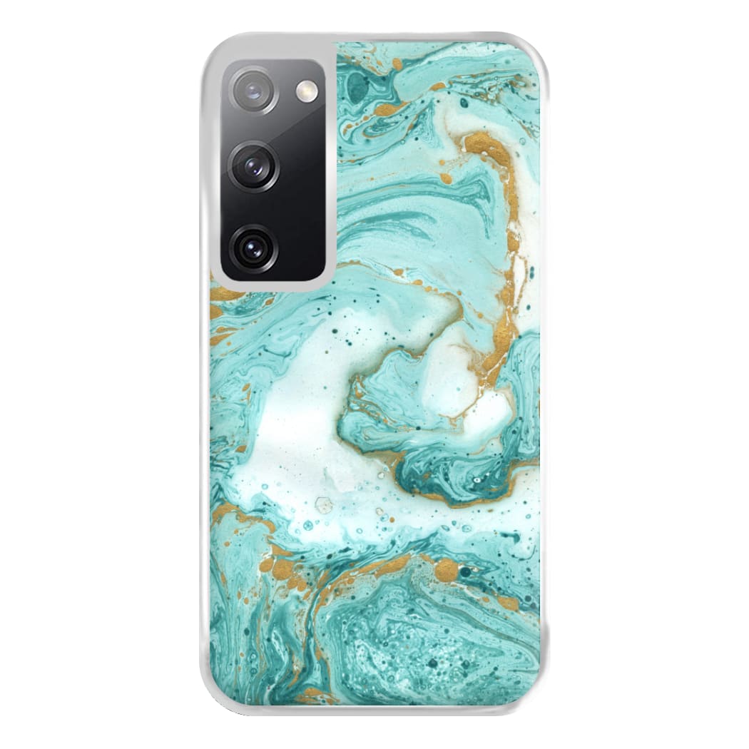 Green Marble Phone Case for Galaxy S20