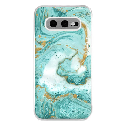 Green Marble Phone Case for Galaxy S10e