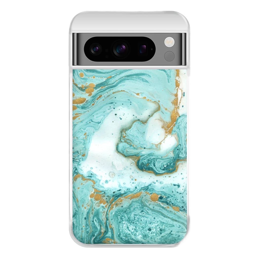 Green Marble Phone Case for Google Pixel 8 Pro