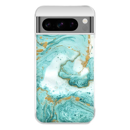 Green Marble Phone Case for Google Pixel 8 Pro