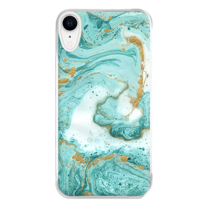 Green Marble Phone Case for iPhone XR