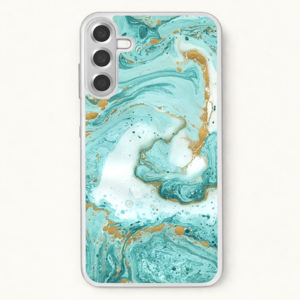 Green Marble Phone Case for Galaxy A57
