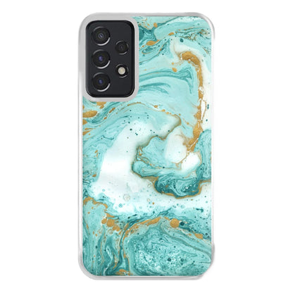 Green Marble Phone Case for Galaxy A52 / A52s