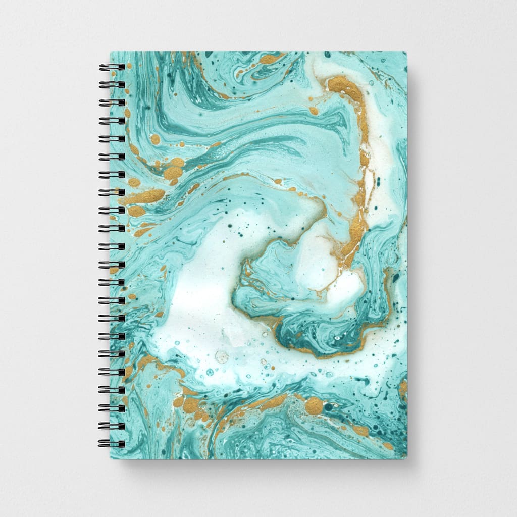 Green Marble Notebook